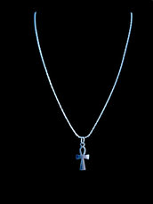 Collana Acciaio Croce Ankh