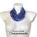 20232102 collana blu e nera collana girocollo collana bavaglino collana multifilo stratificato rilievo chiusura con bretelle pelle by Omhandemade collana dichiarazione per lei  