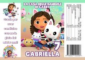 30 Sacchetti Gabby's dollhouse casa delle bambole buste patatine piccole 25gr personalizzabili con nome