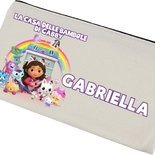 Gabby's Dollhouse Kit Igiene Da Viaggio Per Bambini – Astuccio Trasparente Con Pettine E Asciugamano Morbido, Rosa - 2