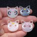 Stampo Multiplo Gattino Luna Kawaii 4 cavità 