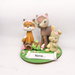 Cake topper Animali del bosco Woodland cake topper battesimo,  compleanno 