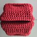 Clutch bag in fettuccia di cotone rossa