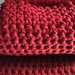 Clutch bag in fettuccia di cotone rossa