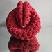 Clutch bag in fettuccia di cotone rossa