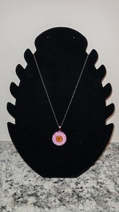 Collana pink flower 