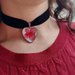 Collana choker heart