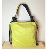 Borsa trasformabile Lime/Nero