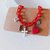 Bracciale multicharm rosso