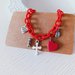 Bracciale multicharm rosso