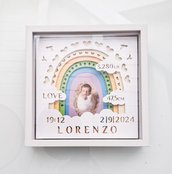 Quadretto regalo Nascita 3D - Shadow Box - Personalizzato