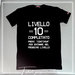 T-shirt bimbo nera personalizzata "LIVELLO 10 COMPLETATO..."