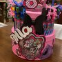 Monster High torta scenografica personalizzata riutilizzabile