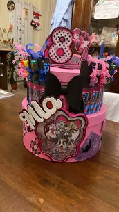 Monster High torta scenografica personalizzata riutilizzabile