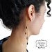 Earcuff, acciaio dorato, nero