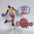 Cake topper di carta, decorazione torta a tema basket, Lakers, Lebron oppure Jordan