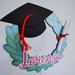 Cake topper di carta, personalizzato con nome, festa di laurea