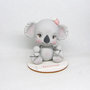 Koala Cake topper battesimo  -cake topper nascita -cake topper compleanno bimba