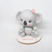 Koala Cake topper battesimo  -cake topper nascita -cake topper compleanno bimba