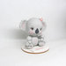 Koala Cake topper battesimo  -cake topper nascita -cake topper compleanno bimba