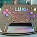 lampada joypad gamer videogioco legno regalo bimba bimbo handmade luce notturna laser decorazione stanzetta personalizzata