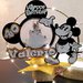 Cake Topper Centrotavola con led decorazione cerimonia personalizzati cerchio con scritta