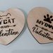 magnete cuore love san valentino cane gatto my valentine legno regalo amore handmade laser decorazione