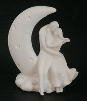 Sposini su luna in gesso ceramico profumato