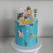 Torta scenografica di carta,personalizzata, festa a tema spongebob