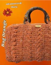 Borsa in lana Orange 