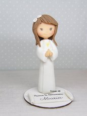  Prima Comunione Statuina personalizzata, Cake Topper