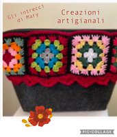 Pochette granny square 