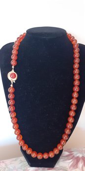 Collana in pietra Corniola