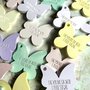 Gessetti profumati 24 farfalle multicolore con frase Bomboniere Comunione confetti