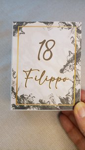 Scatolina porta confetti con fronte e interno personalizzabile 