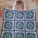 Borsa granny square nelle tonalitá del bluette💙 e del verde acqua💠 