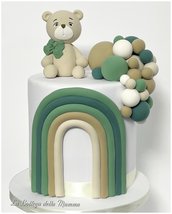 Torta baby shower arcobaleno