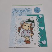 Biglietto Auguri Compleanno Ragazza - Fatto a Mano 