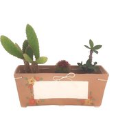 FIORIERA SHABBY SHIC FIORIERAIN TERRACOTTA FIORI ARANCIO