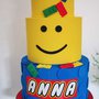 Torta scenografica lego personalizzata con nome