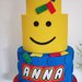 Torta scenografica lego personalizzata con nome