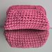 Borsa clutch bag crochet rosa fucsia