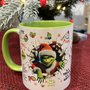 Tazza -Mug in ceramica Grinch Natalizio Fronte e Retro