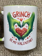 Tazza -Mug in ceramica Grinch Natalizio San Valentino 