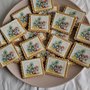 20 biscotti petit con immagine in cialda personalizzata a tema 