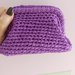 Clutch in raso viola