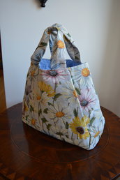 Borsa stoffa fiori