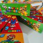 scatole Super Mario a forma di fetta torta scenografica personalizza regalini fine festa