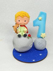 Cake topper  Piccolo Principe per primo compleanno ,ispirato , caketopper bimbo 