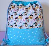 Zaino Paw Patrol Pirata bambini personalizzabile, sacca scuola, asilo, borsa sport, danza, calcio